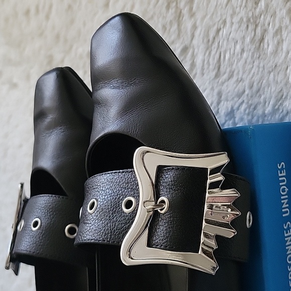 John Fluevog Voggettes Misty Mary Jane Black Flats W6.5 - Picture 5 of 15